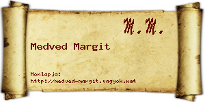 Medved Margit névjegykártya